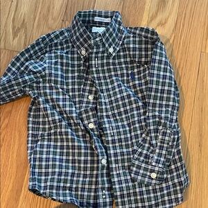 Toddler Polo Plaid Button-Down Shirt